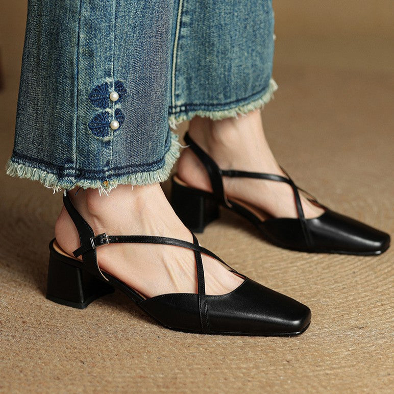 Valenne Leather Heels