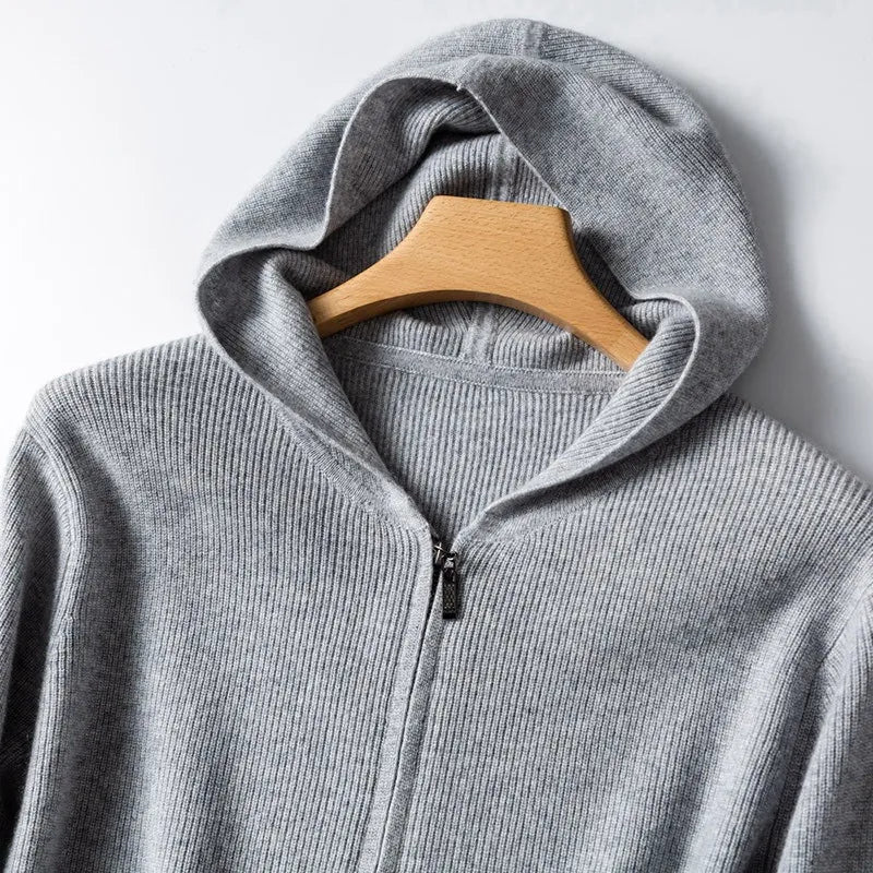 Merino Blend Wool Hoodie