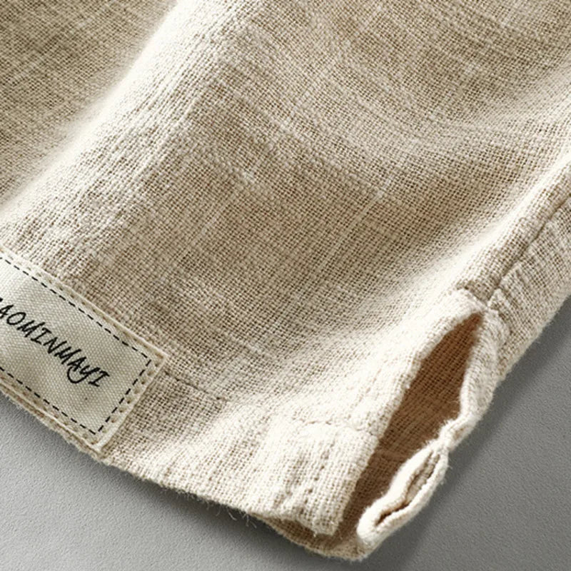 Dune Stripe Linen Shorts