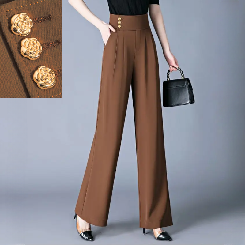 Rose High Waist Wide Leg Pants