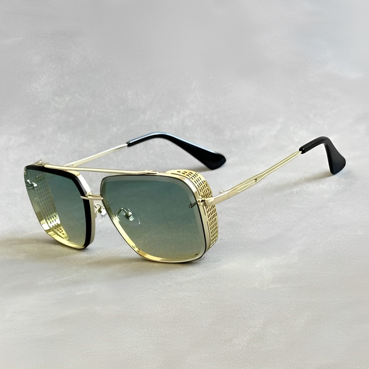 Gold Titanium Retro Built Aviators