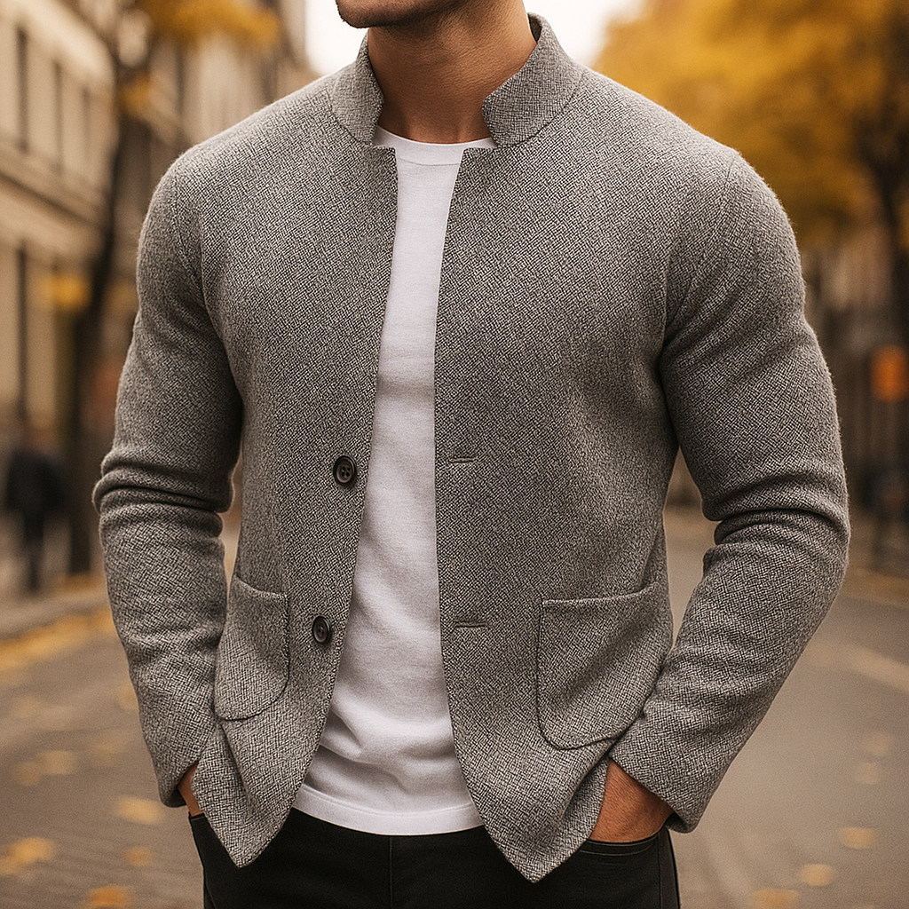 Grigio - Knitted Wool Cardigan