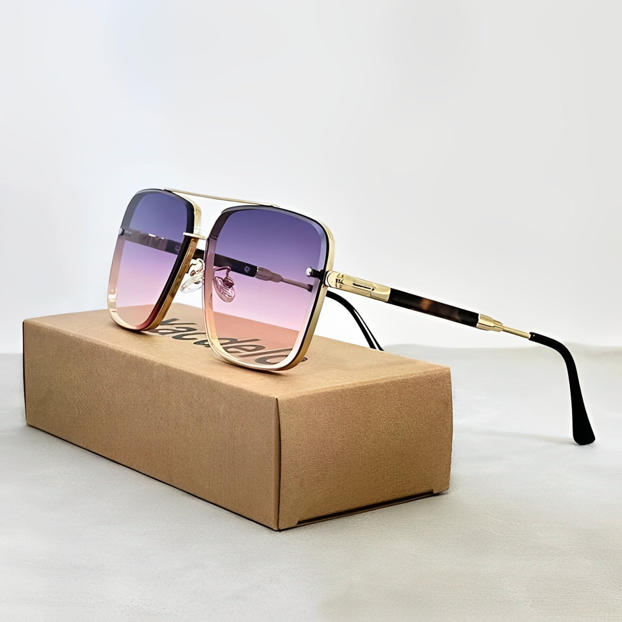 Raven Retro Aviator Sunglasses