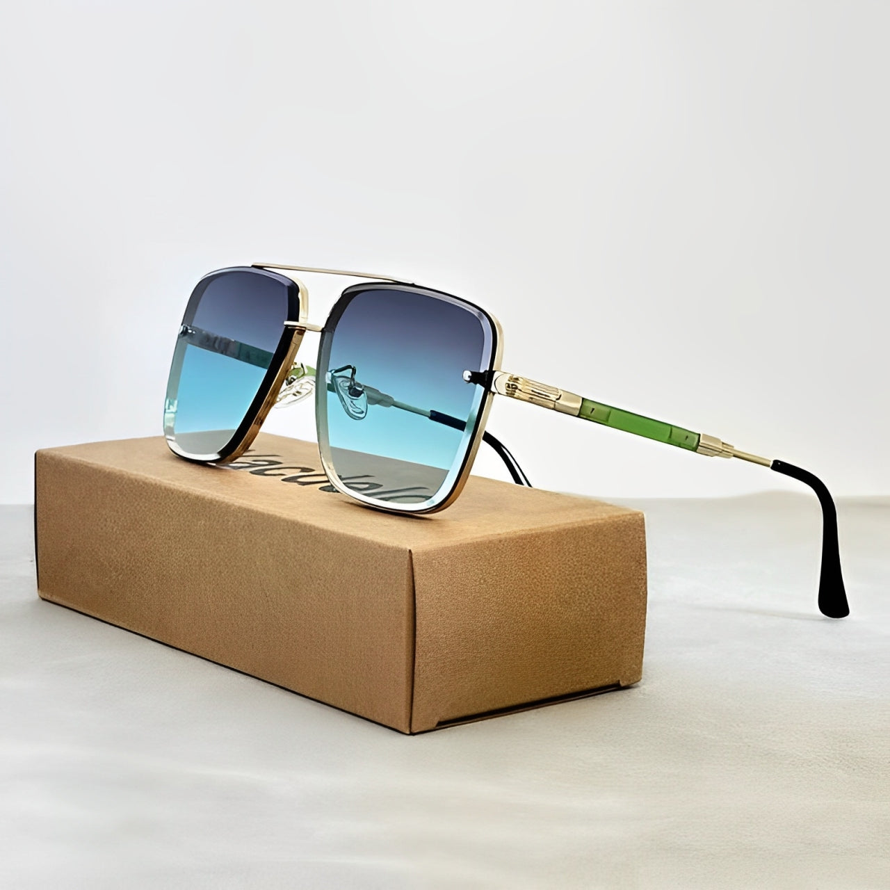 Raven Retro Aviator Sunglasses