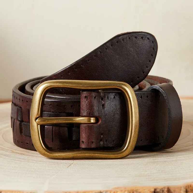 Devon brass buckel Belt