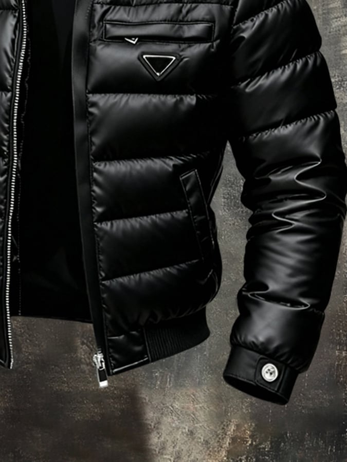 MAISON CLÉMENT PARIS™ | DOUDOUNE HOMME NOIR MATELASSÉE