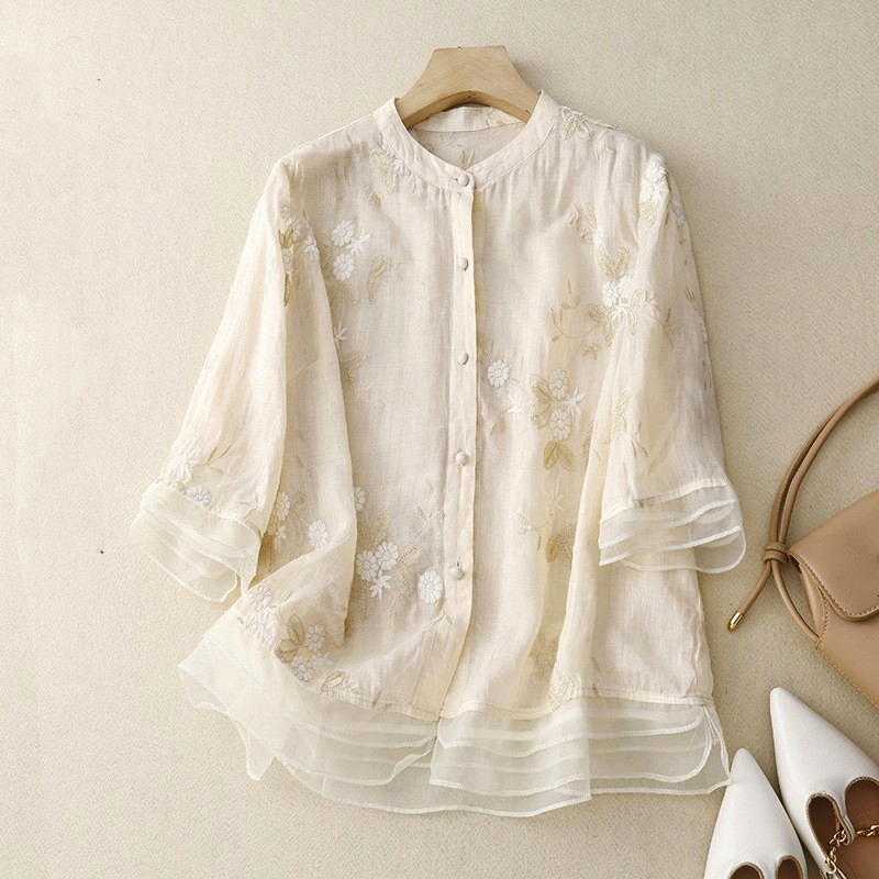 Meadow Breeze Embroidered Blouse