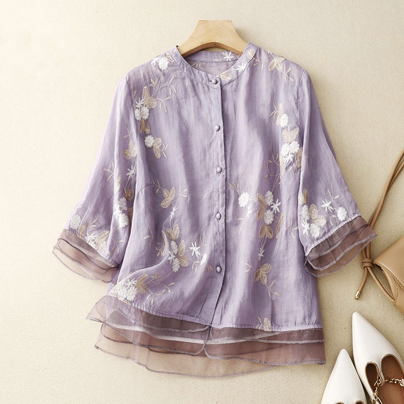 Meadow Breeze Embroidered Blouse