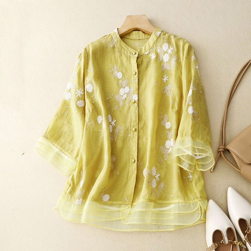 Meadow Breeze Embroidered Blouse