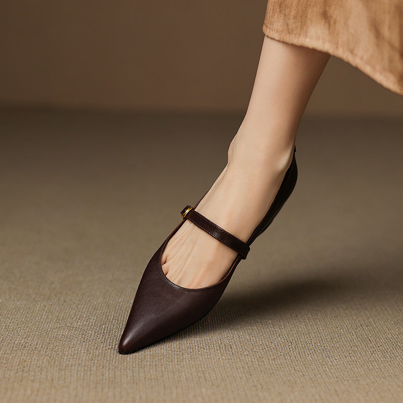 Veloria Lambskin Leather Pumps