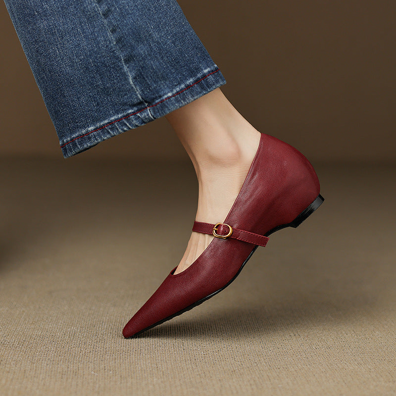 Veloria Lambskin Leather Pumps