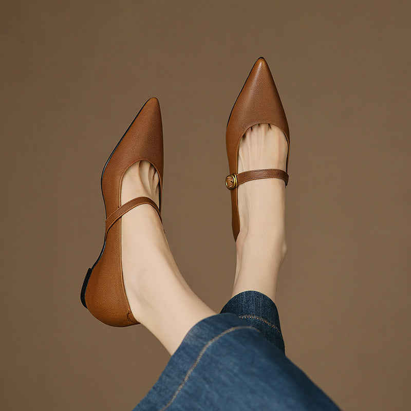 Veloria Lambskin Leather Pumps