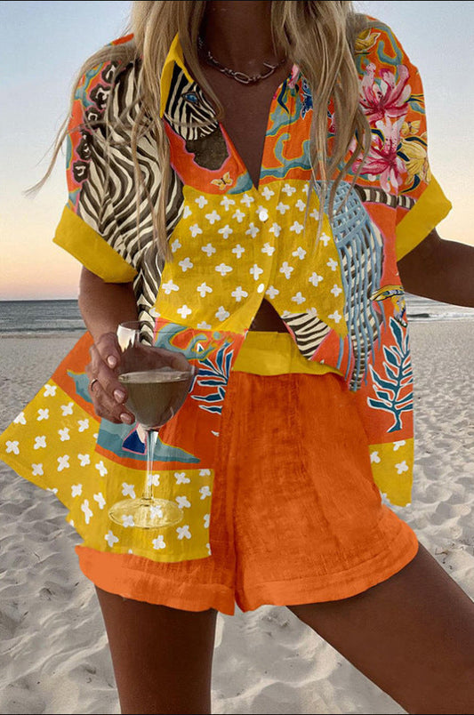 Norellia – Short Summer Jumpsuit with Dots