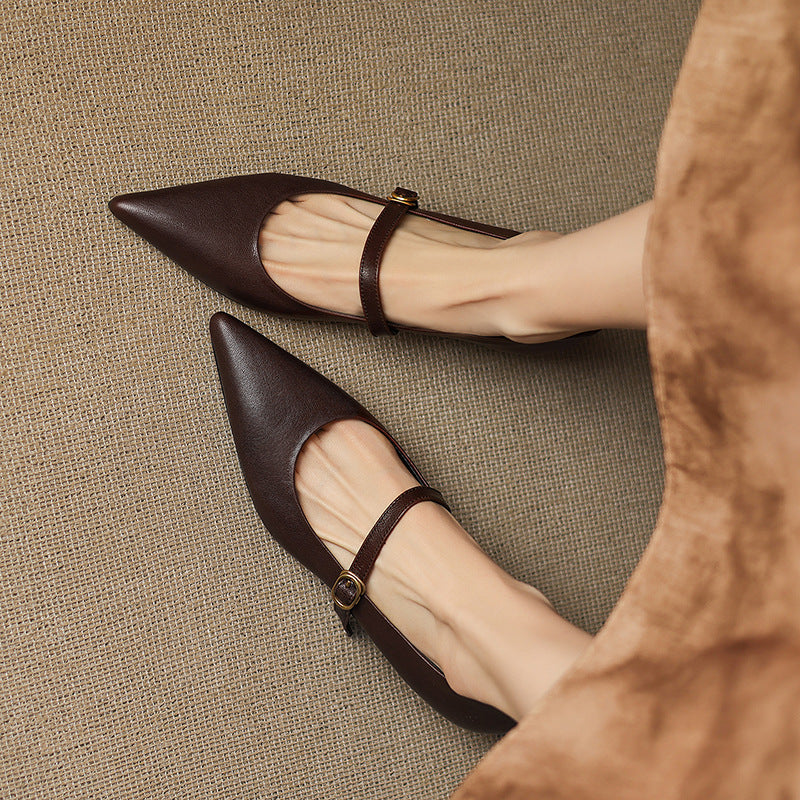 Veloria Lambskin Leather Pumps