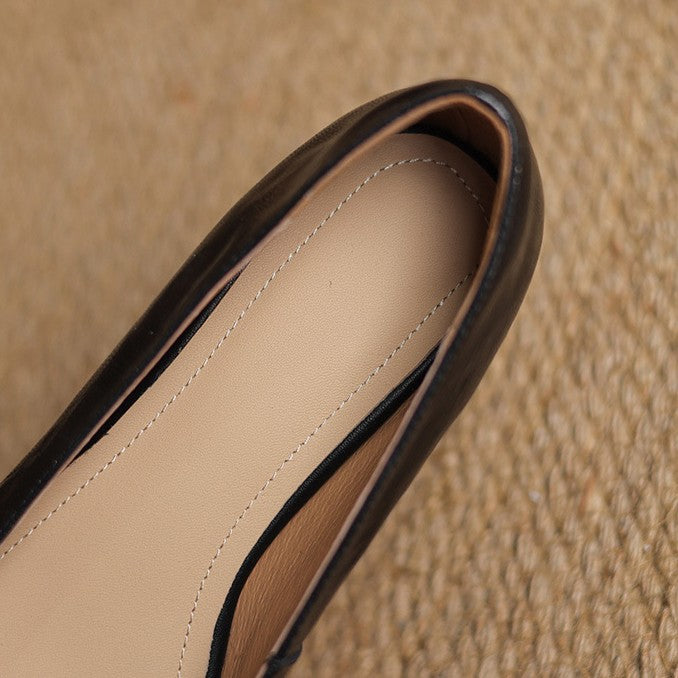 Veloria Lambskin Leather Flats