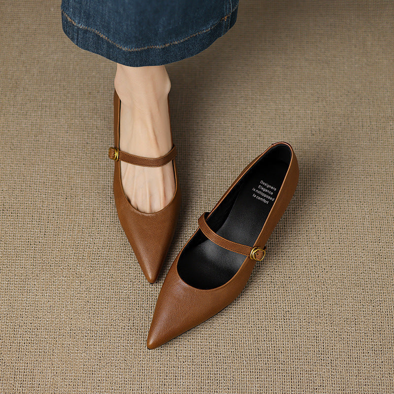 Veloria Lambskin Leather Pumps