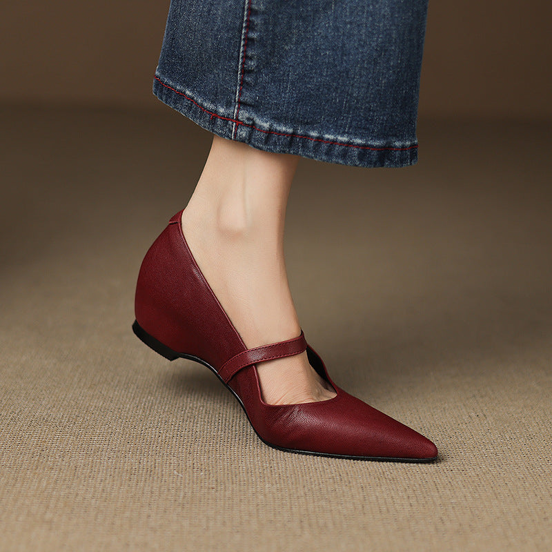 Veloria Lambskin Leather Pumps