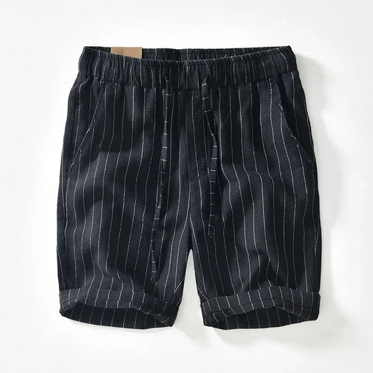 Breezy Stripe Linen Shorts