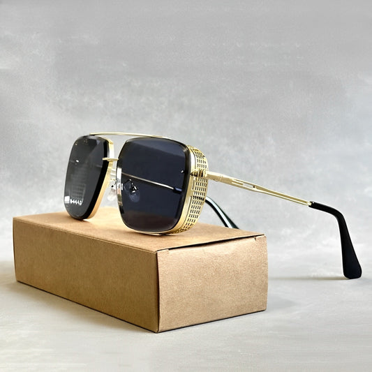 Gold Titanium Retro Built Aviators