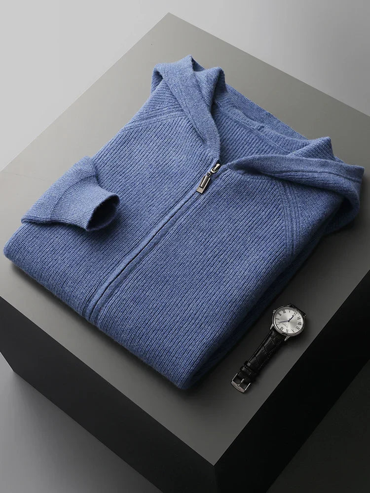 Merino Blend Wool Hoodie