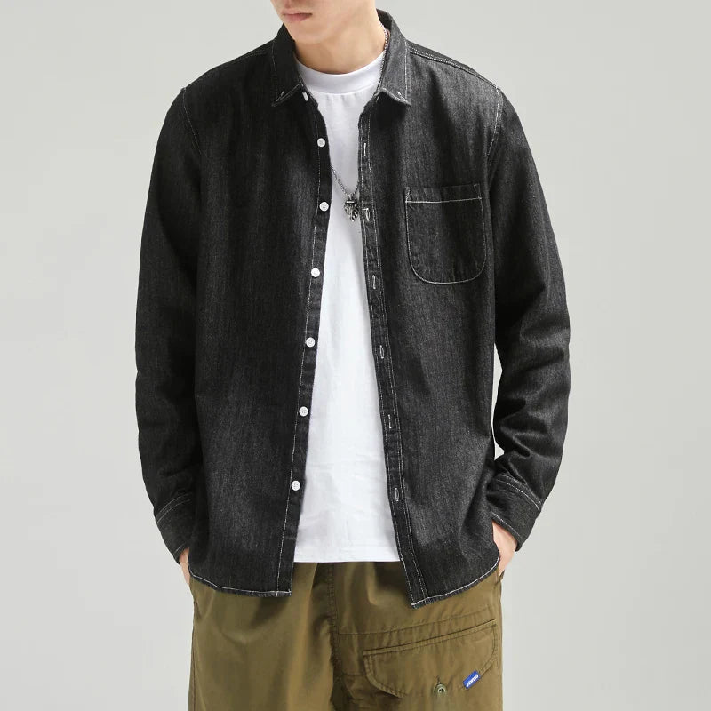 Havery's Cotton-Denim Shirt