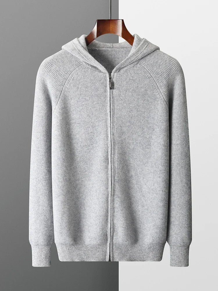 Merino Blend Wool Hoodie