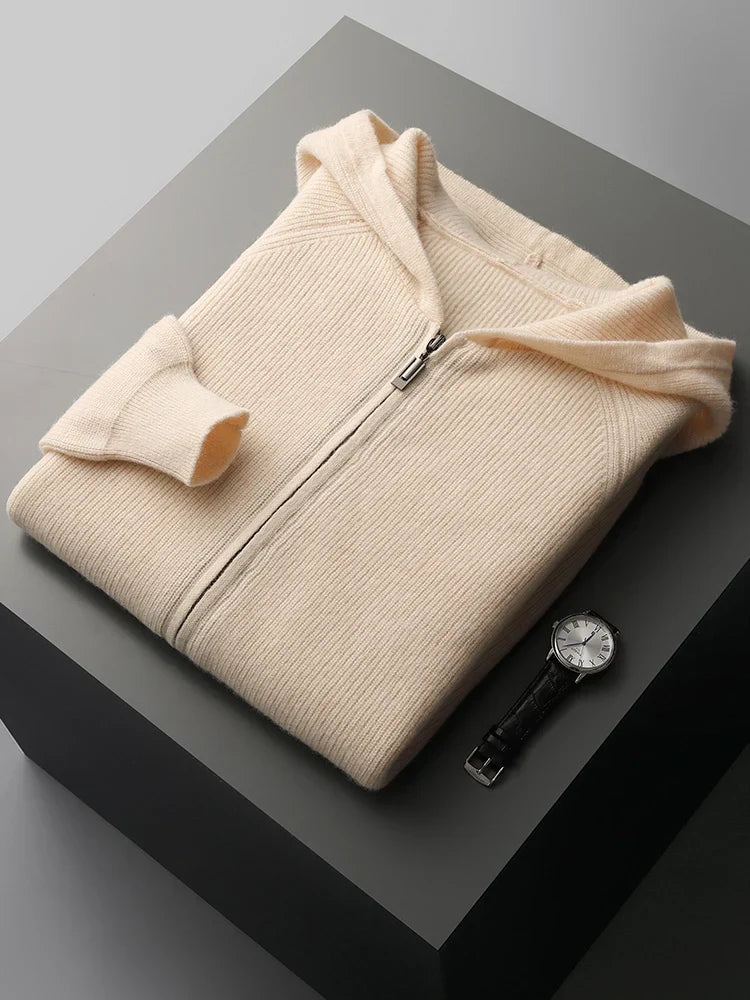 Merino Blend Wool Hoodie