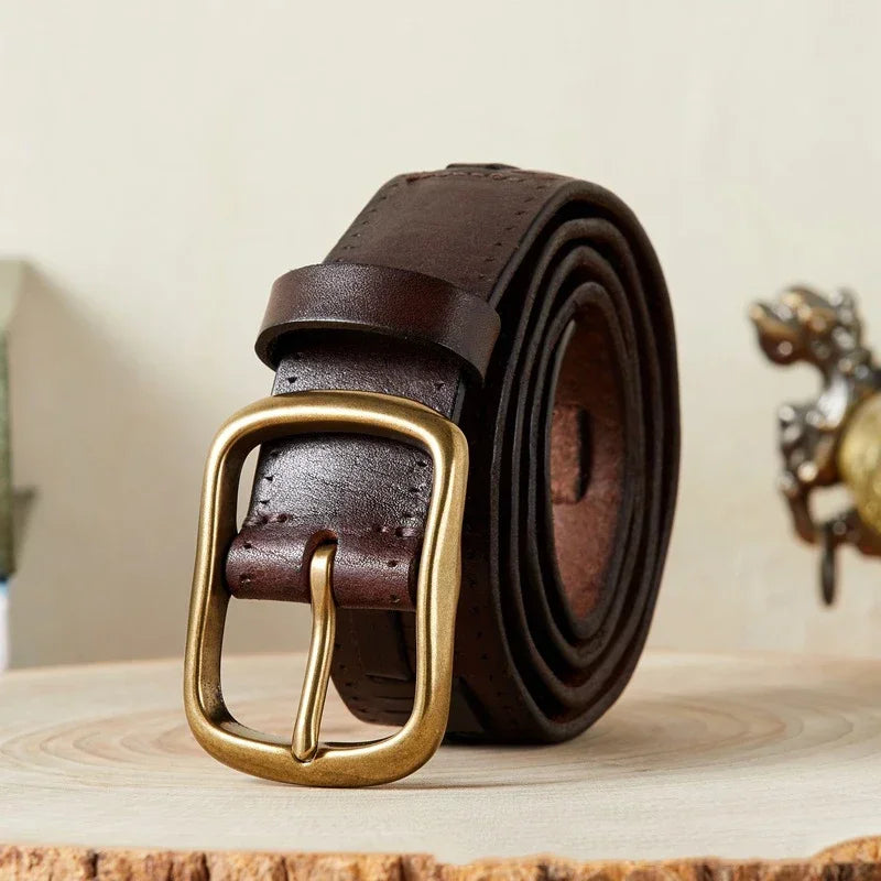 Devon brass buckel Belt