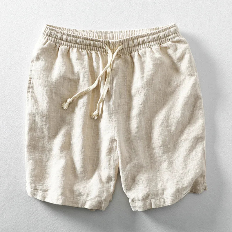Dune Stripe Linen Shorts