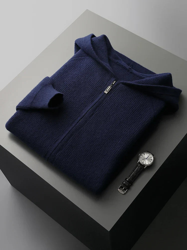 Merino Blend Wool Hoodie