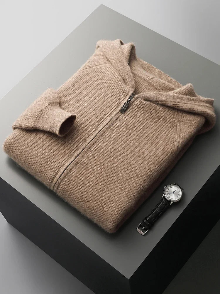 Merino Blend Wool Hoodie