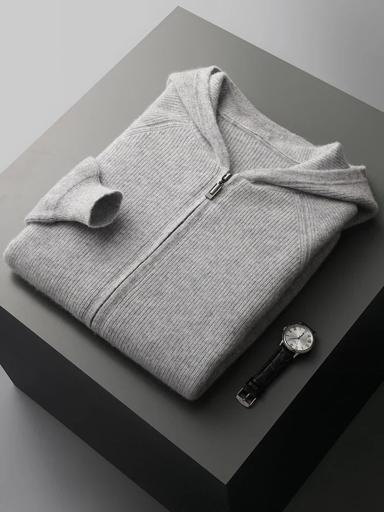 Merino Blend Wool Hoodie