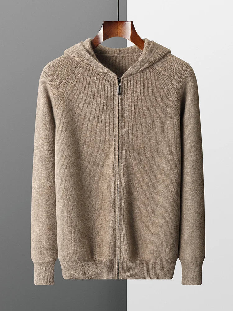 Merino Blend Wool Hoodie