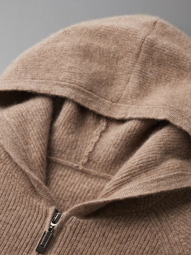 Merino Blend Wool Hoodie