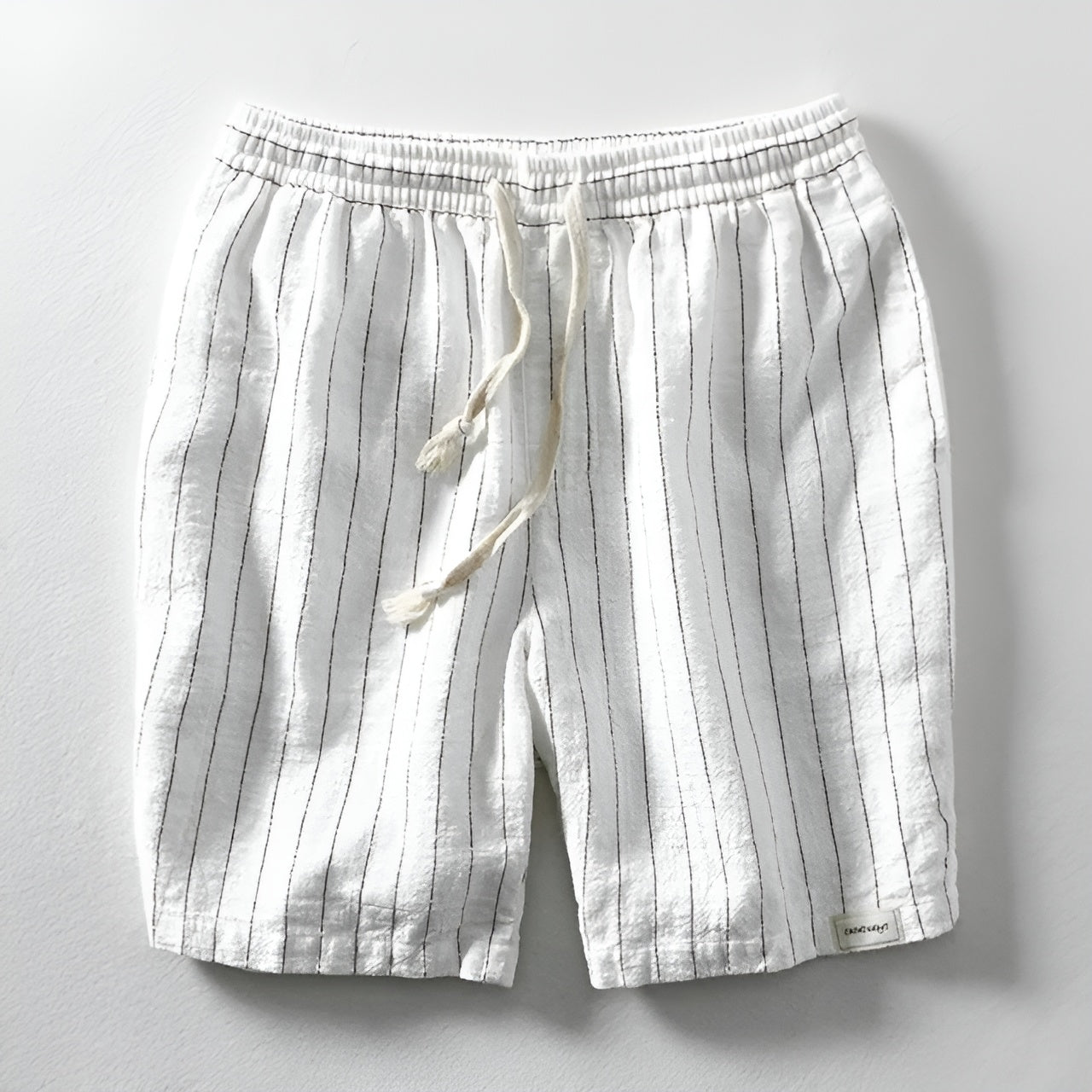 Dune Stripe Linen Shorts