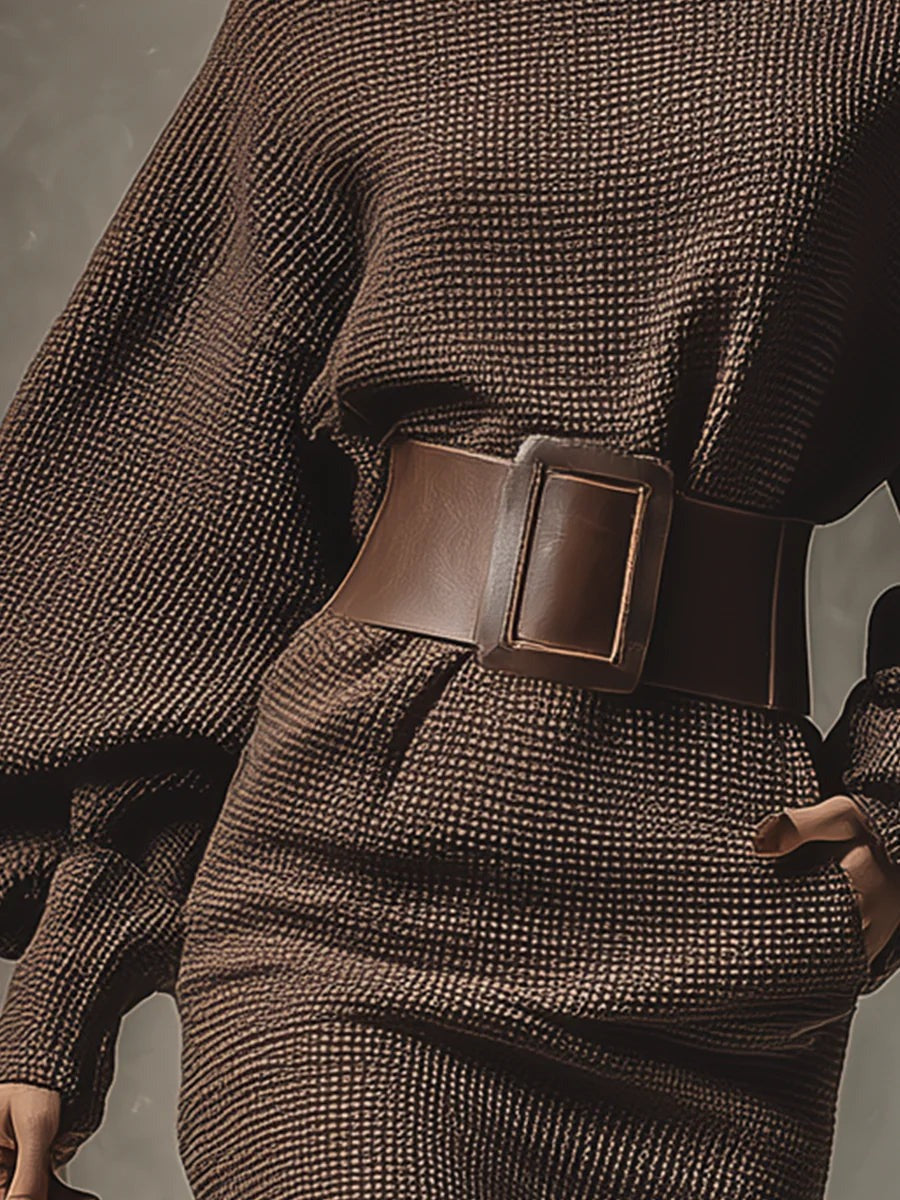 Jaymie | Knit Mini Dress with Belt