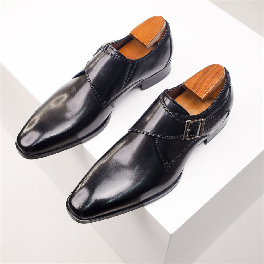 Dario Monk Strap Leather Shoes