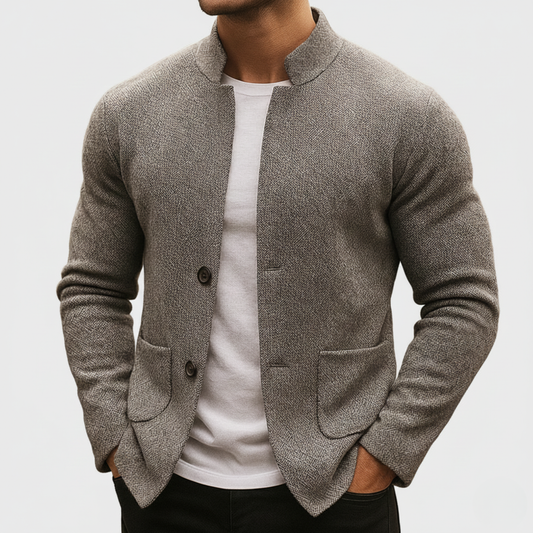 Grigio - Knitted Wool Cardigan