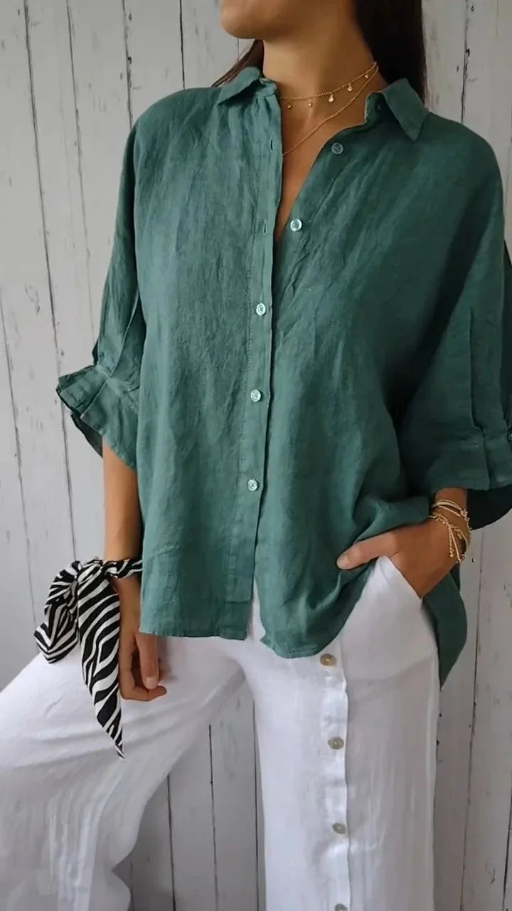 Annabelle | Chic Linen Blouse