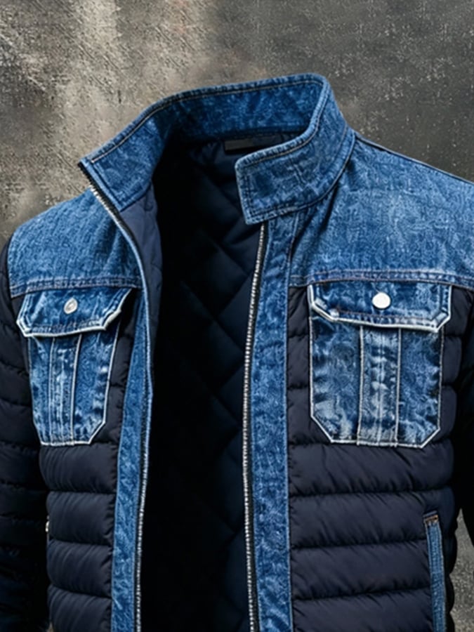 KÉVIN™ | VESTE DOUBlÉE DENIM CLASSIQUE