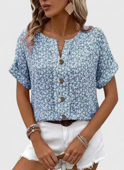 Sabine | Elegant Floral Top