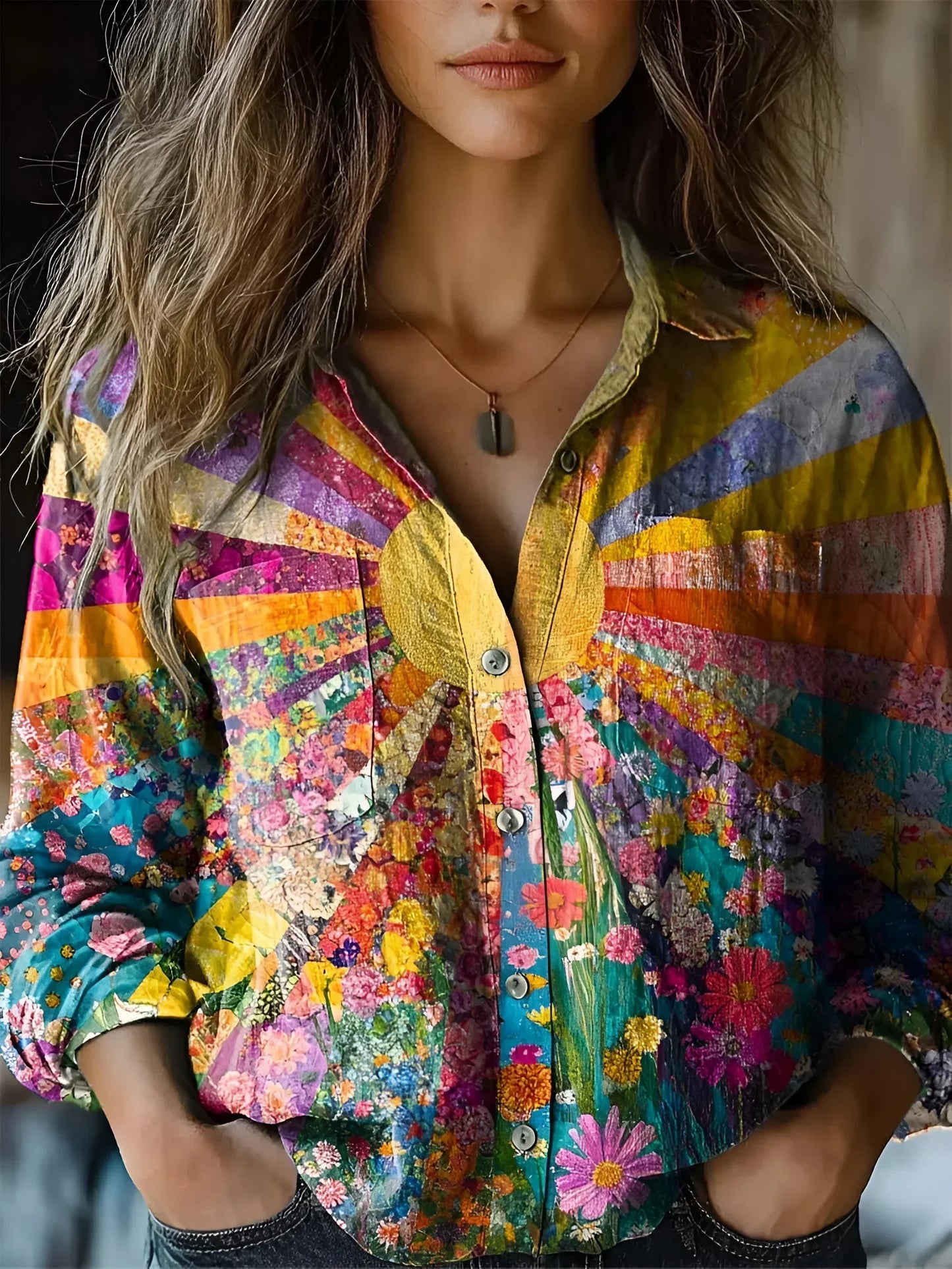 Aaliyah | Radiant Floral Blouse