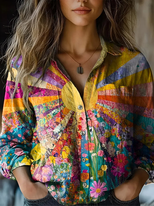 Aaliyah | Radiant Floral Blouse