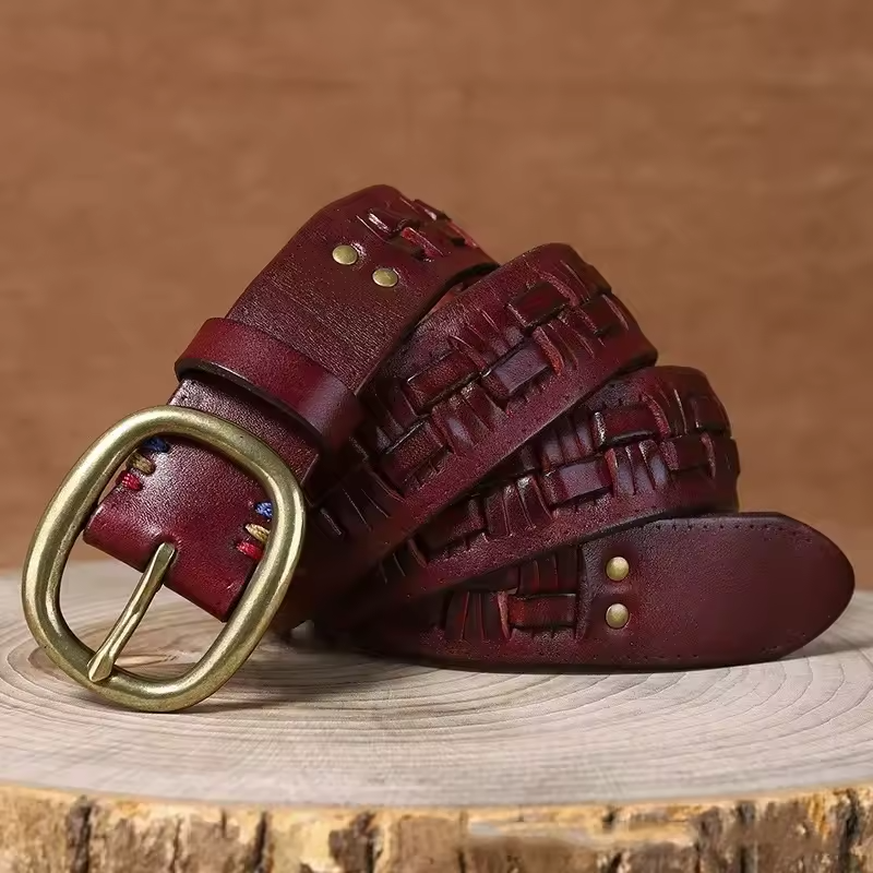 Devon brass buckel Belt