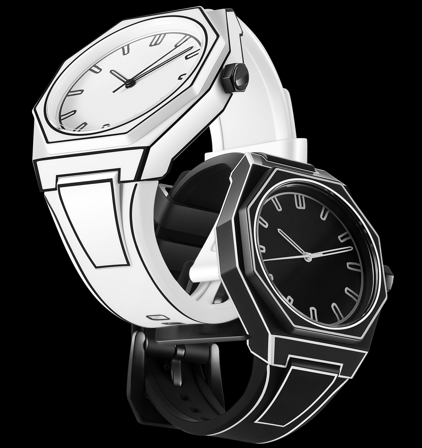 Riccardo Outlined 2D Watch